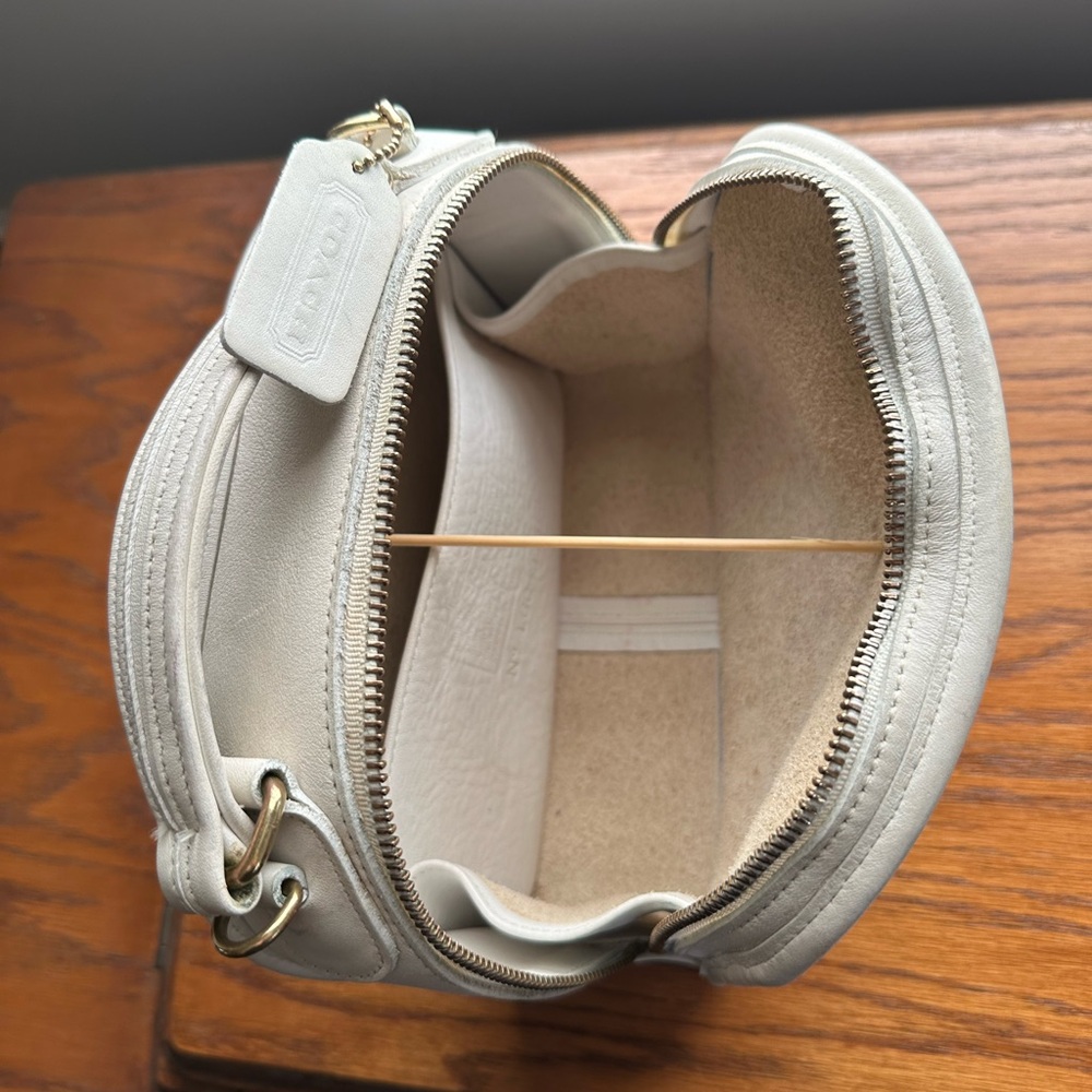 COACH vintage LUNCH BOX ZIP🔥9991🔥HTF White - Picture 10 of 14